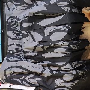 Embroidered Dark Skirt